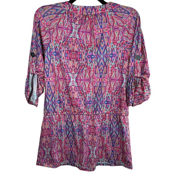 Nanette Lepore Swim Cover Up Women's Small Multicolor Geometric Tunic Dress‎ - Picture 5 of 13